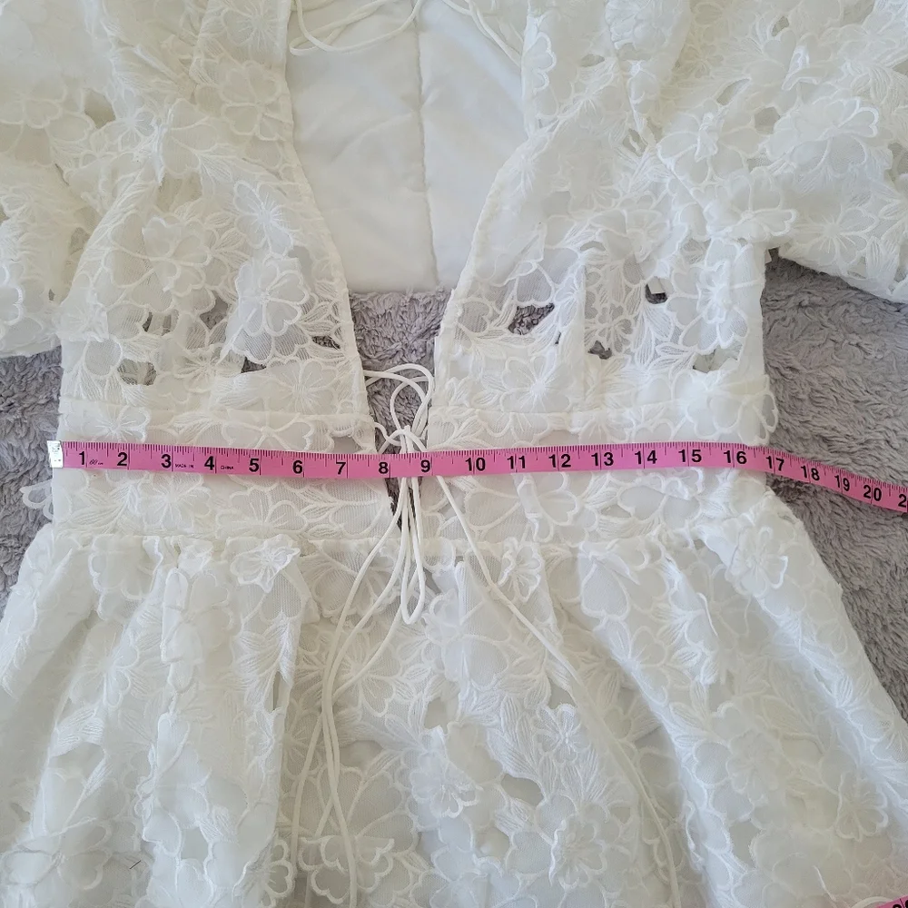 For Love And Lemons Leighton Floral Mini Dress - Picture 7 of 8